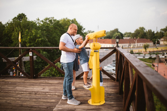 Children's attractions vyborg - the only viewing binoculars in Vyborg