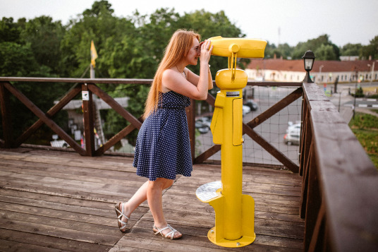 Children's attractions vyborg - the only viewing binoculars in Vyborg